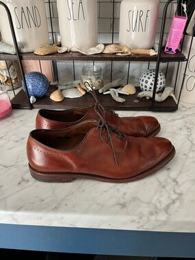 Allen Edmonds Chestnut Brown Leather Oxford Dress Shoes